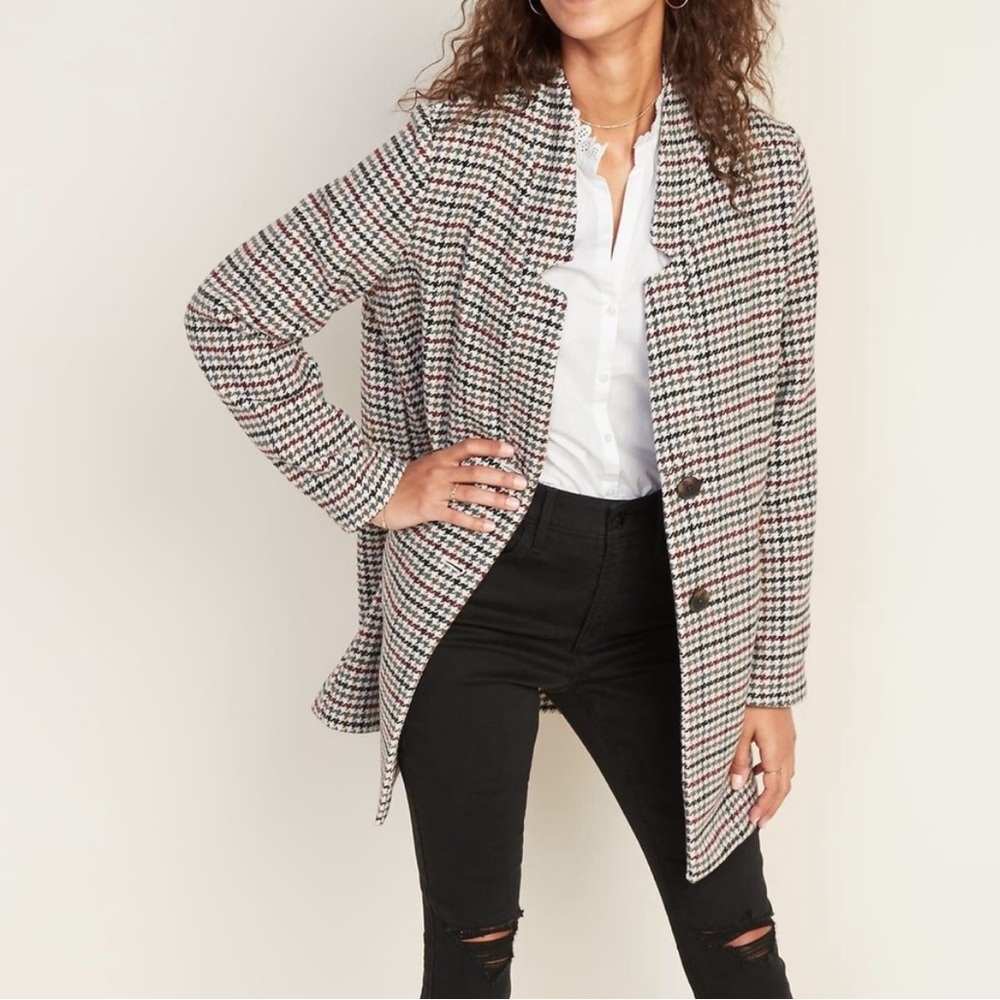 Old Navy Houdstooth Coat